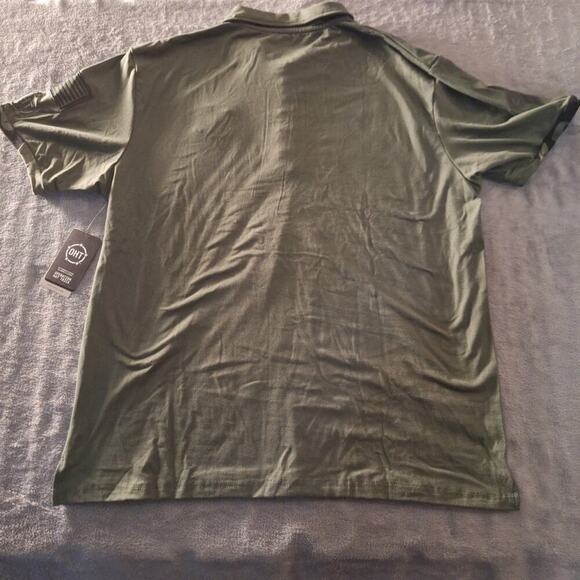 Maine Colosseum Polo Shirt Size XL Dark Green Stretch OHT Appreciation - Picture 8 of 10